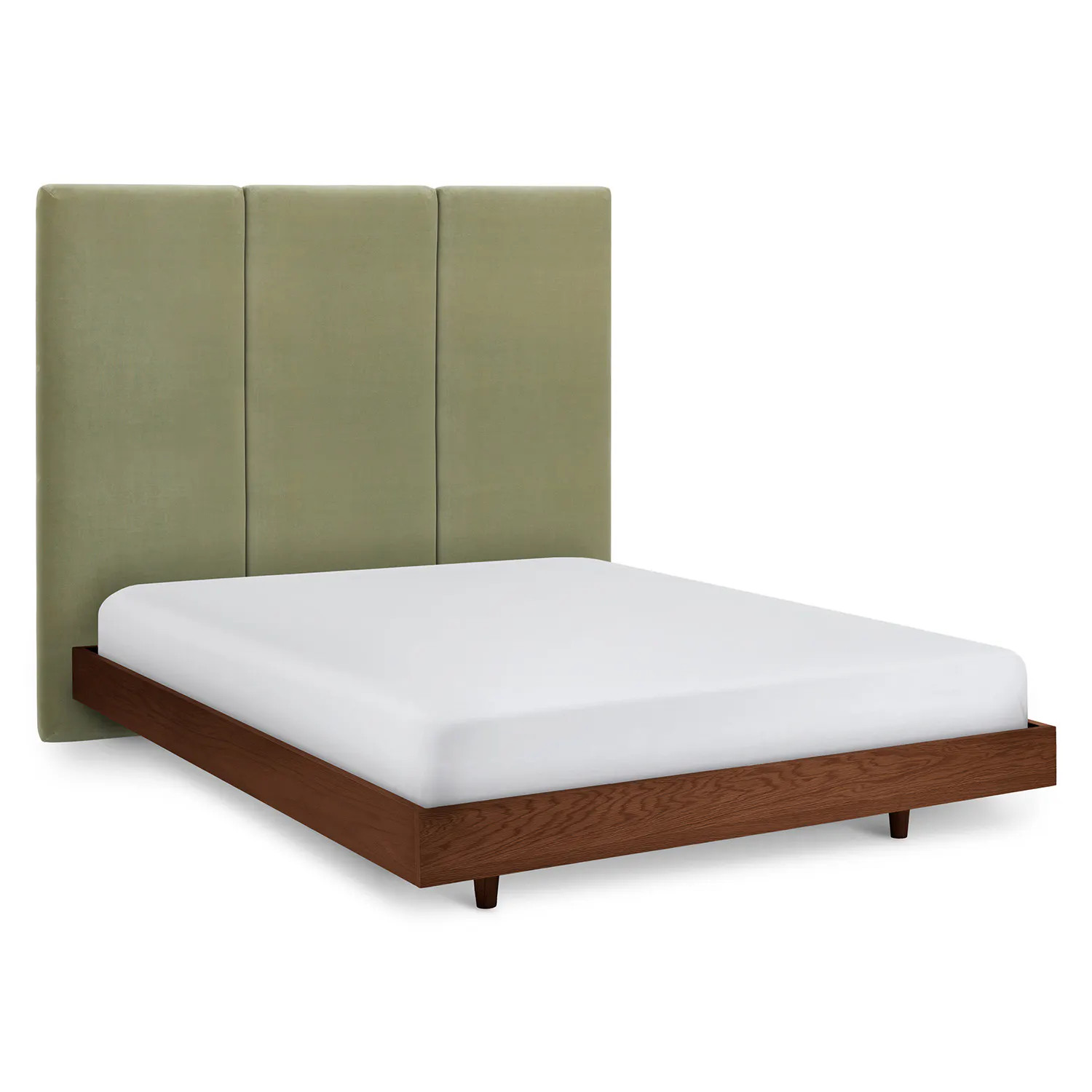Noel Queen Tall Velvet Headboard - Plush Pacific Sage | Article