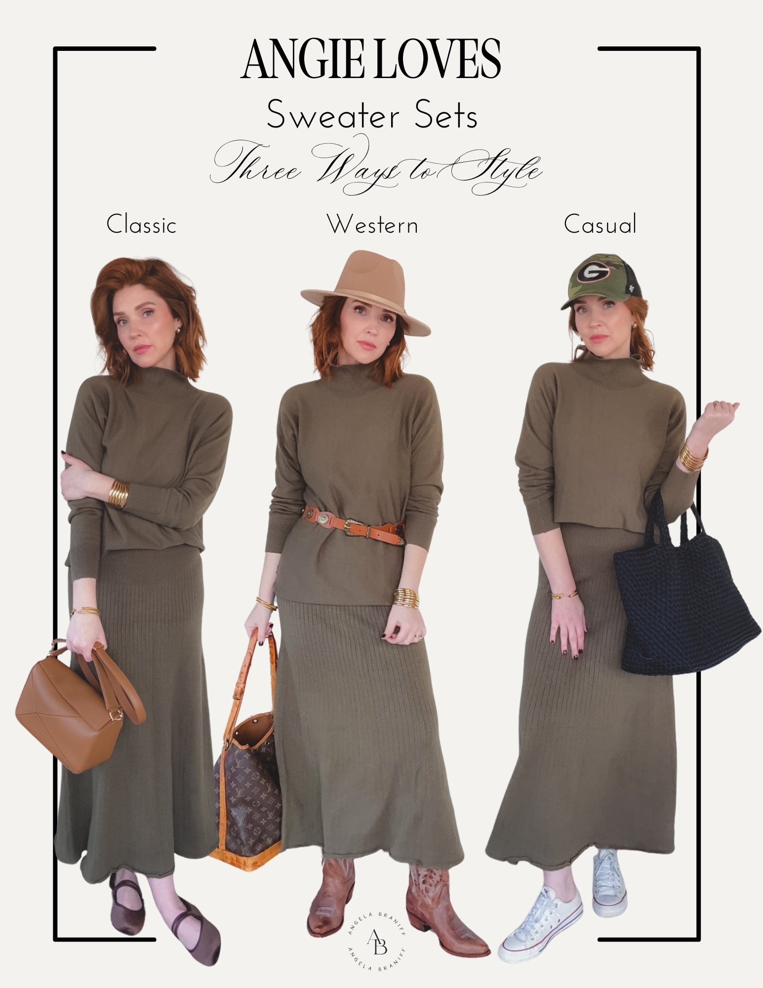 One Piece (or in this case, set) styled 3 ways! We all want to make the most out of our wardrobe, and I like to know I can wear something in multiple ways before I add it to my wardrobe.
This set is from Amazon—it's truly comfortable and soft—and easy to dress up or down.
The Naghedi St Barths Tote in Large is on sale right now too! 

 #LTKOver40 #LTKStyleTip #LTKWorkwear