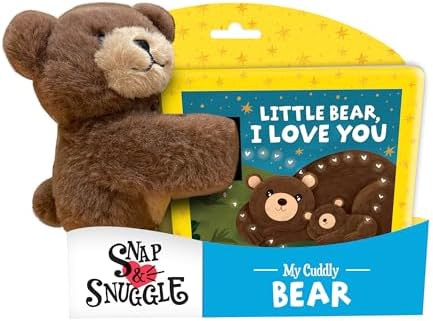 Snap & Snuggle: Little Bear, I Love You: Cuddly Bear Plush Silicone Slap Bracelet and Board Book ... | Amazon (US)