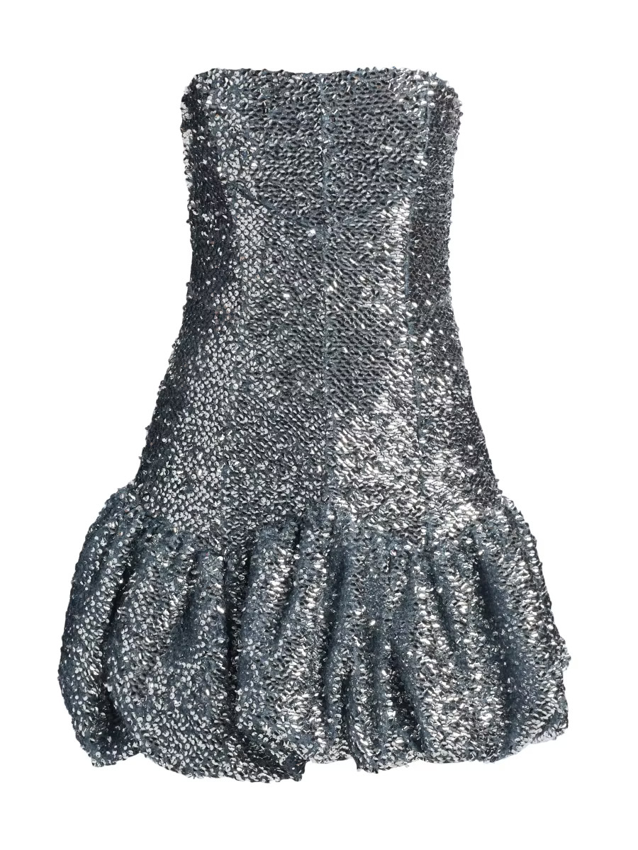 Garance Sequin Bubble Hem Minidress | Saks Fifth Avenue