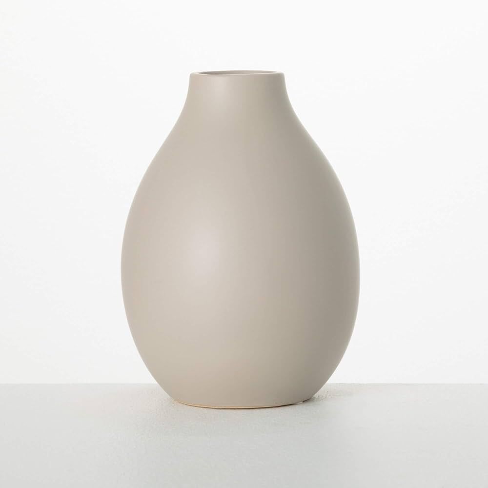 Sullivans Gray Ceramic Matte Vase, Vases for Decor, Modern Home Decor, Vases for Centerpieces, Ma... | Amazon (US)