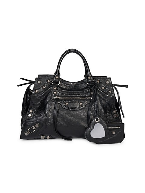 Balenciaga Neo Cagole City Leather Satchel | Saks Fifth Avenue