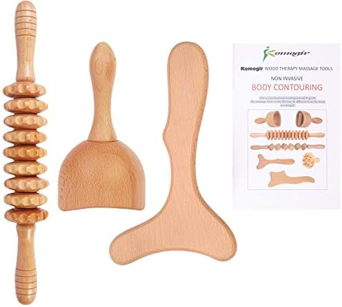 3-in-1 Wood Therapy Massage Tools Lymphatic Drainage Massager Wooden Massager for Maderoterapia,A... | Amazon (US)