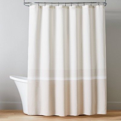 Color Block Striped Woven Shower Curtain - Hearth & Hand™ with Magnolia | Target