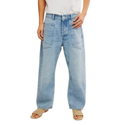 Free People Minimalist Moxie Barrel Jeans in County Fair at Nordstrom, Size 26 | Nordstrom