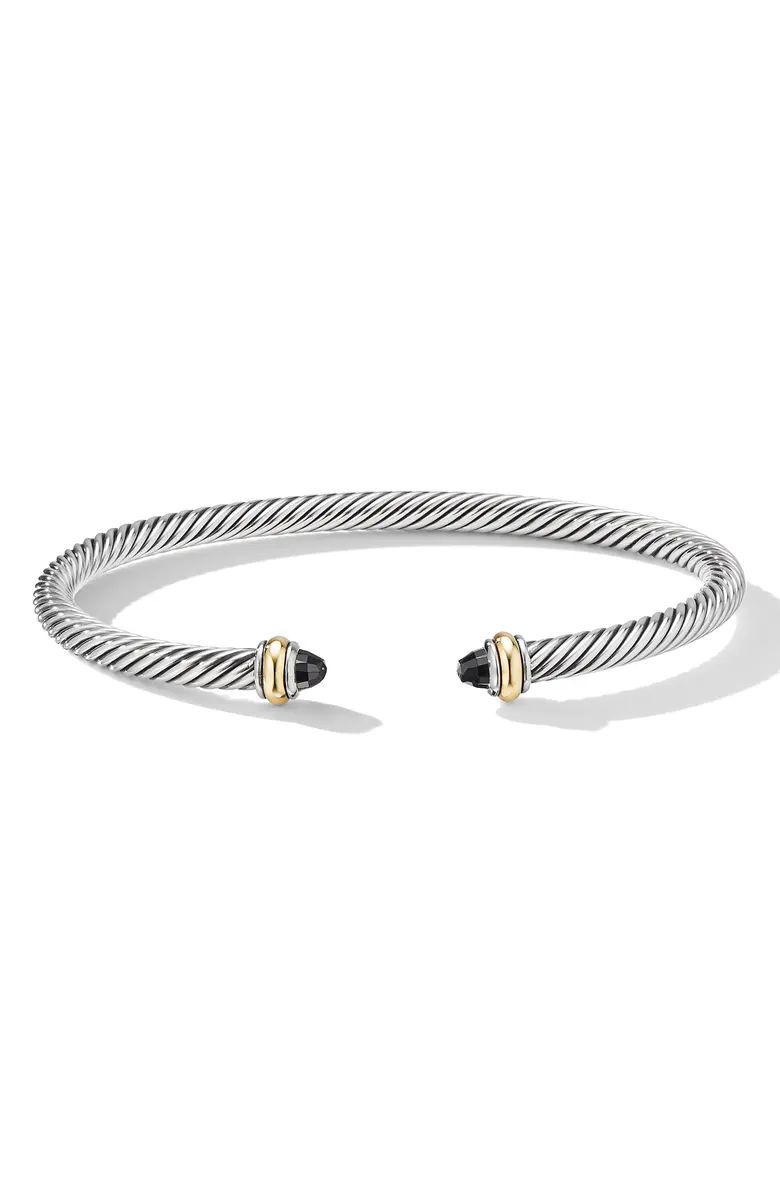 4mm Cable Classic Bracelet with 18K Gold & Semiprecious Stones | Nordstrom