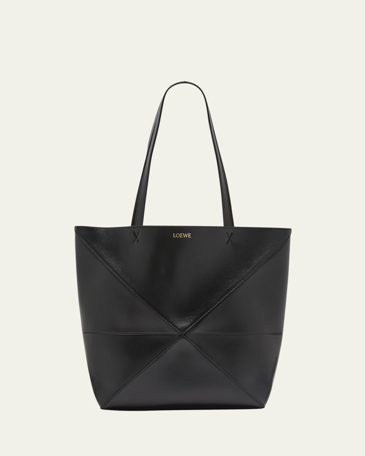 Puzzle Fold Medium Tote Bag in Shiny Leather | Bergdorf Goodman