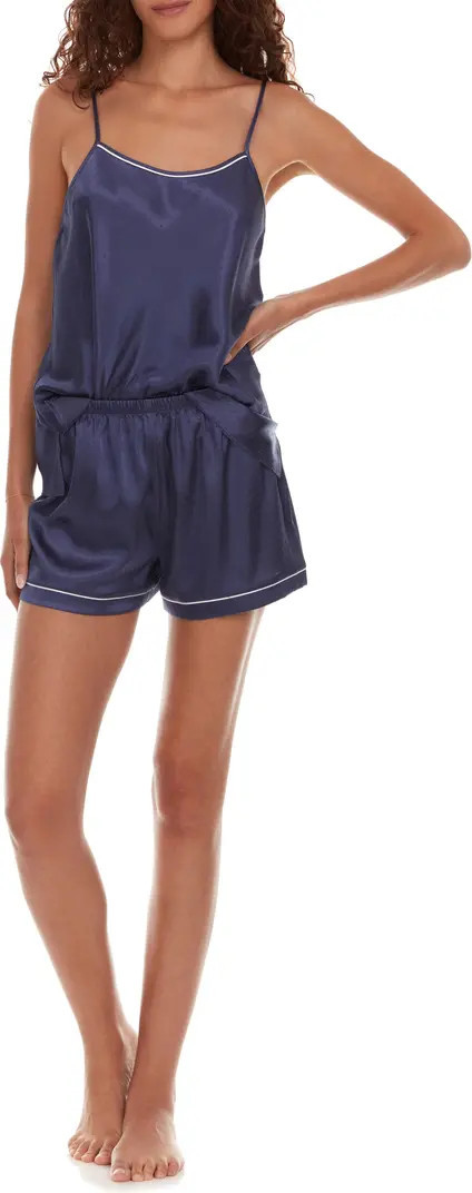 Jamie Satin Camisole, Shorts & Pants Pajama Set | Nordstrom