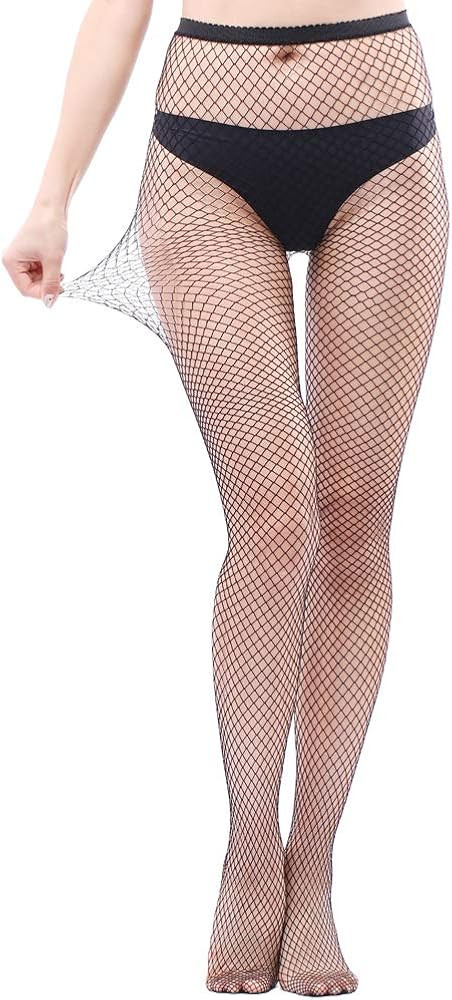 EVERSWE High Waist Fishnet Tights, Thigh High Suspender Stockings | Amazon (US)