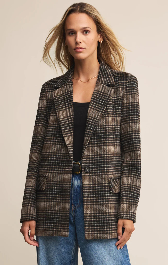 Kingston Relaxed Plaid Blazer | Z Supply