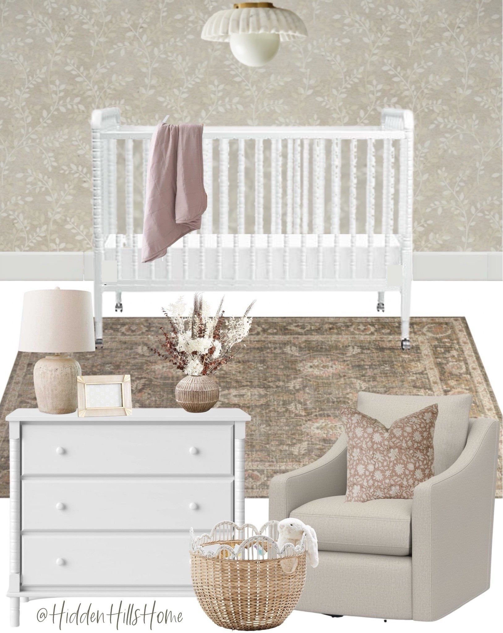 Cute baby nursery mood board, nursery decor, crib, baby girls nursery mood board, rocker, modern traditional nursery, baby room #girls


#LTKBaby #LTKHome #LTKSaleAlert