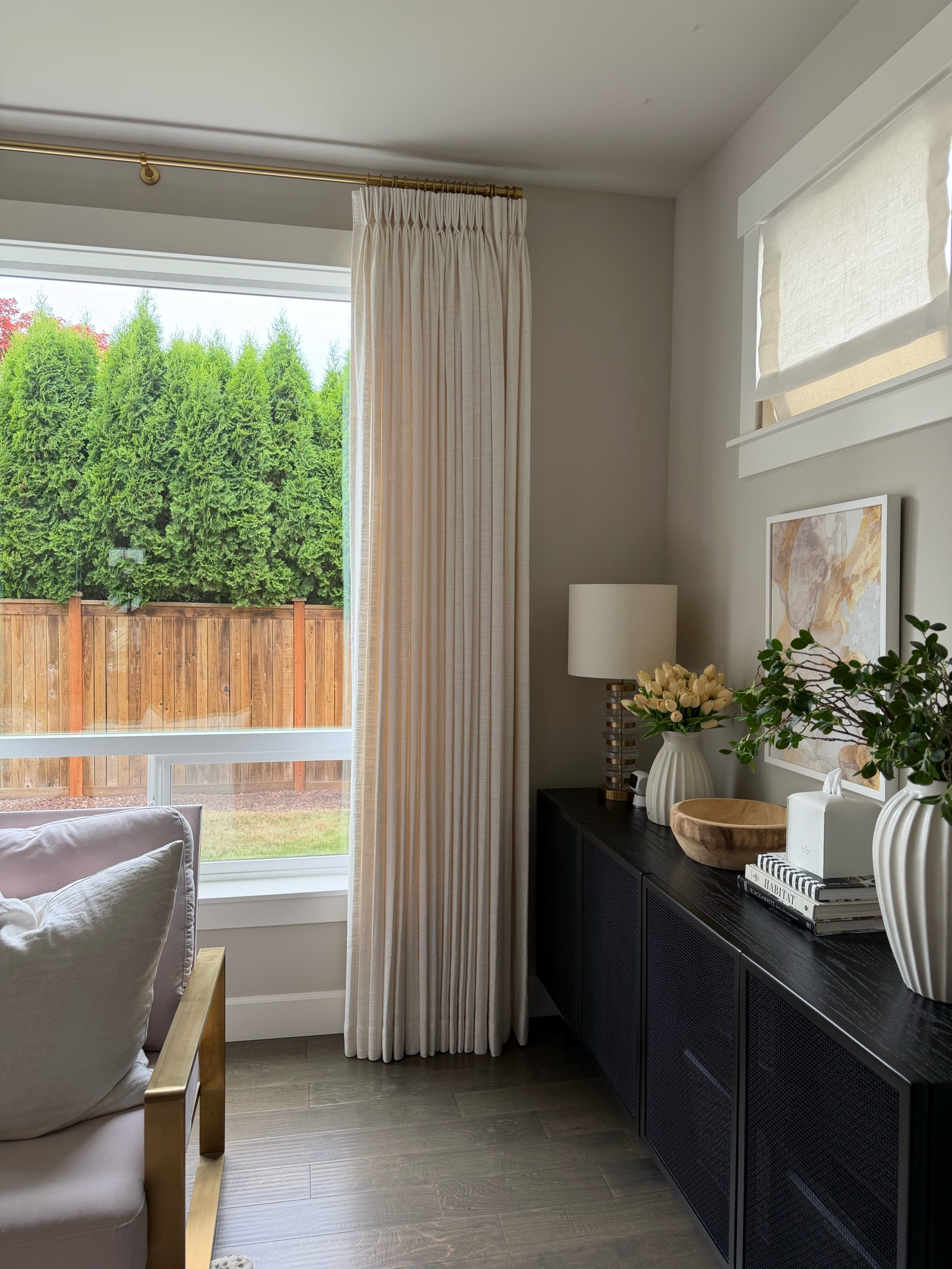 Custom curtains from Amazon and I LOVE them! Makes the room so much more elegant!#customcurtains #amazonhome #drapery  #twopageshome #twopagescurtains @twopageshome

Linen custom curtains, adjustable curtain rods, artificial hydrangeas, vases, coffee table, bunny chair

#LTKsummer #LTKhome