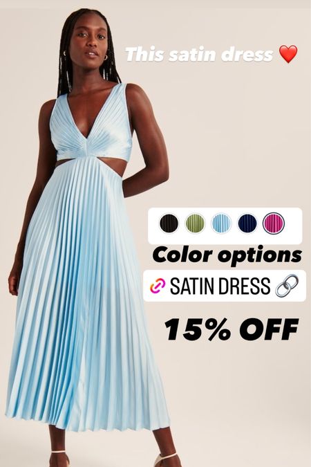 This satin dress is so pretty
Perfect for date night, wedding, vacay
15% off
#springdress


#LTKtravel #LTKFind #LTKstyletip