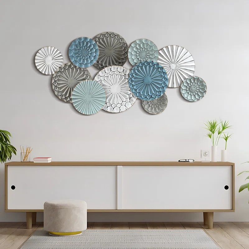 Multi-Color Metal Abstract Flower Wall Decor | Wayfair North America