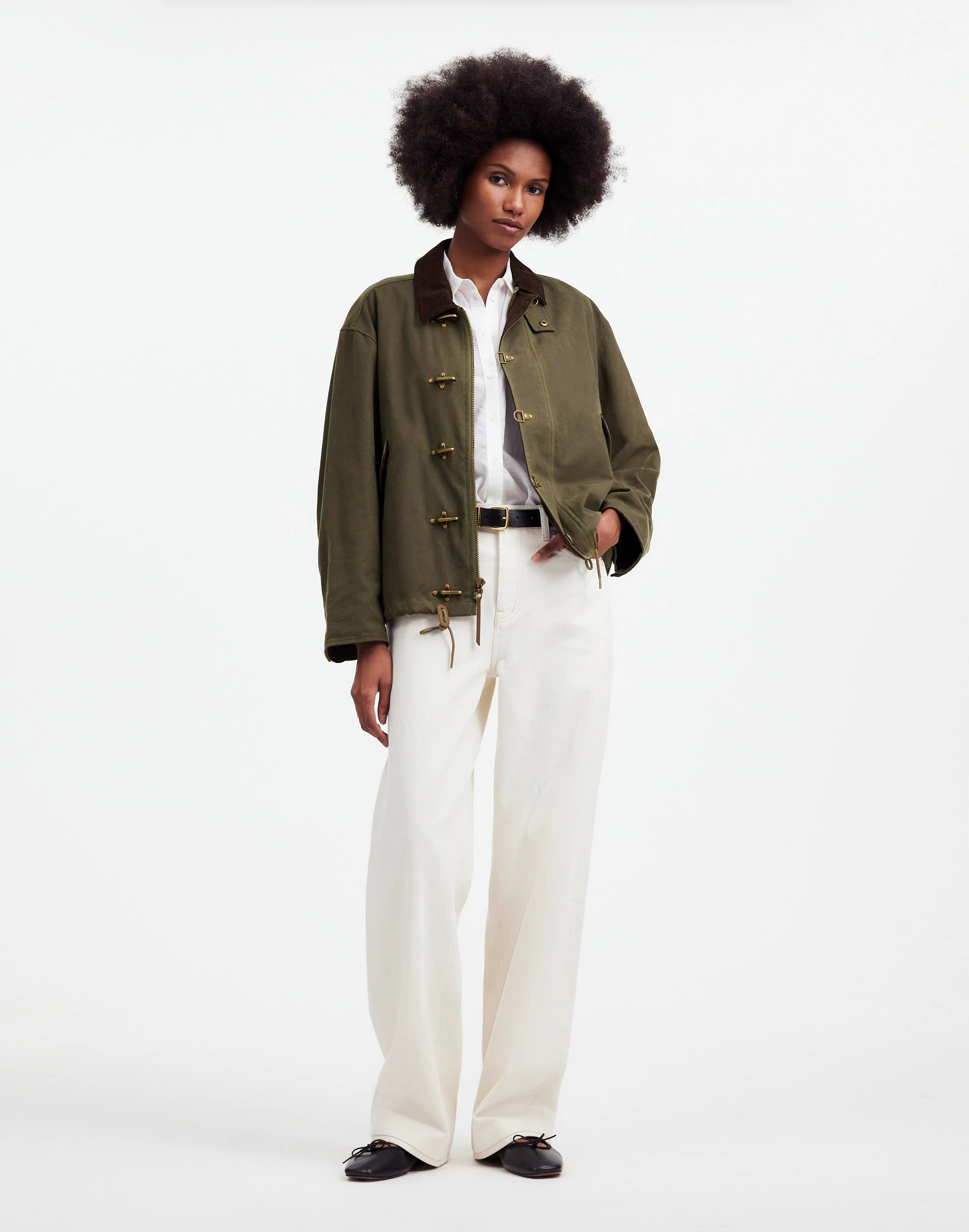 Madewell x Alpha Industries Waxed Cotton Car Coat | Madewell
