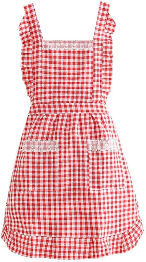 Cute Apron for Women with Pockets, Vintage Apron, 34'' x 27'' Cooking Apron, Perfect for Cafe Sho... | Amazon (US)