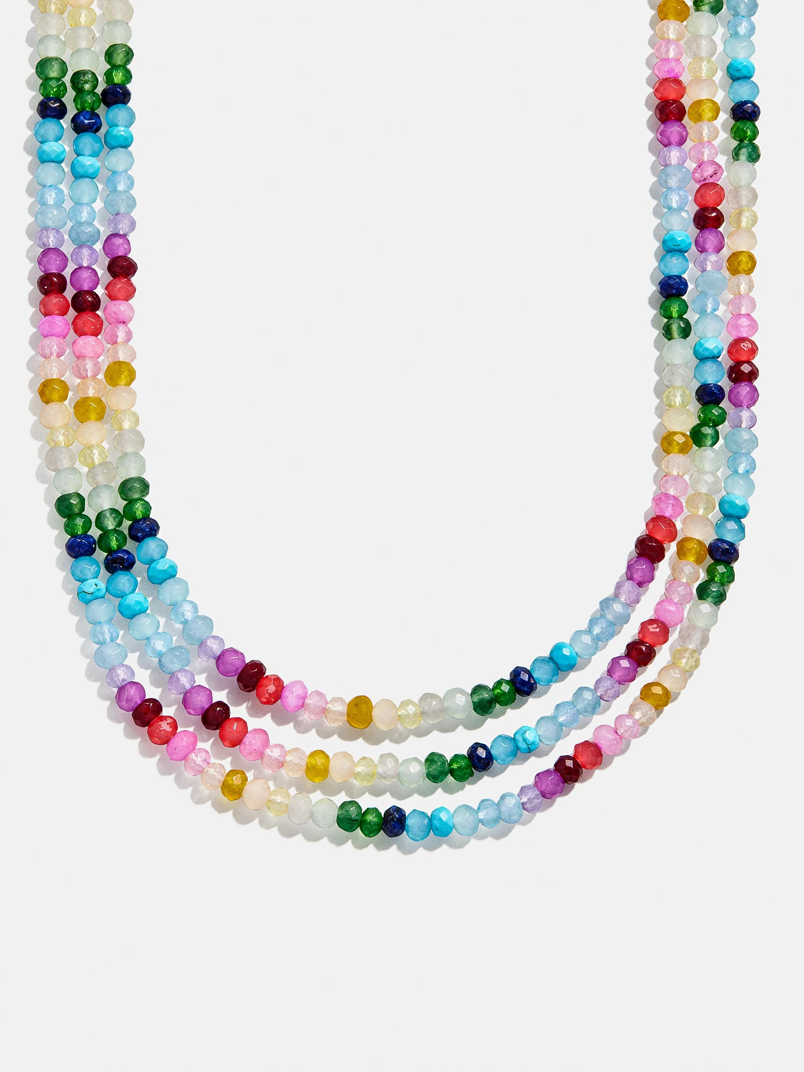 Lena Semi-Precious Layered Necklace - Multi | BaubleBar