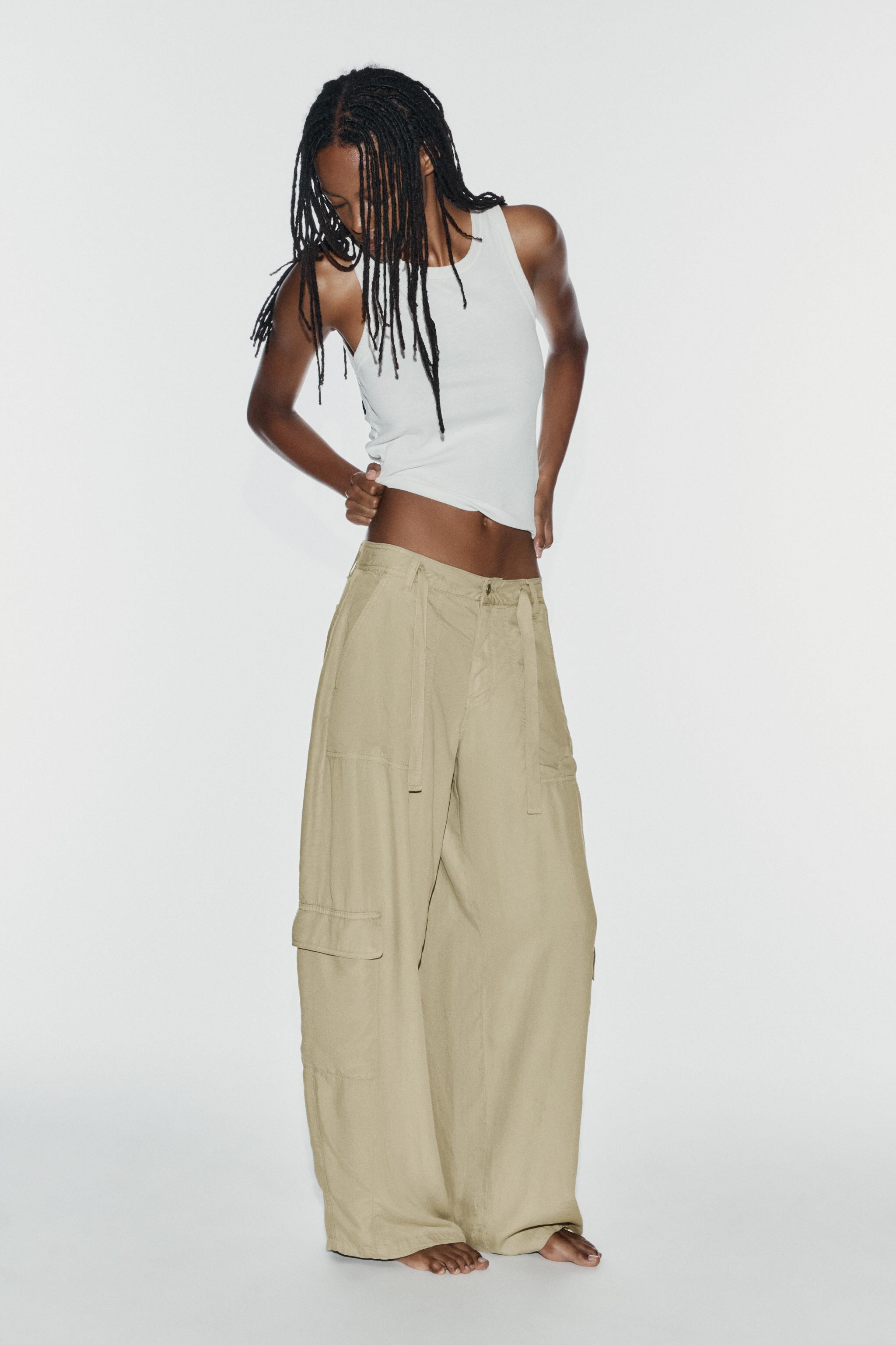 Oversize flowing cargo trousers | Zara UK