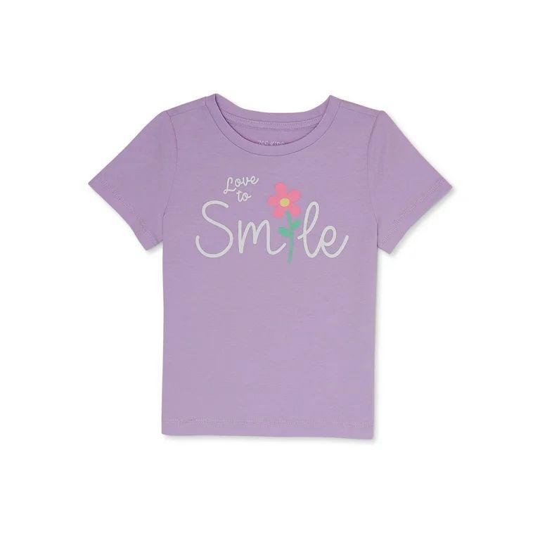 365 Kids from Garanimals Girls’ Short Sleeve Graphic Tee, Sizes 4-10 | Walmart (US)