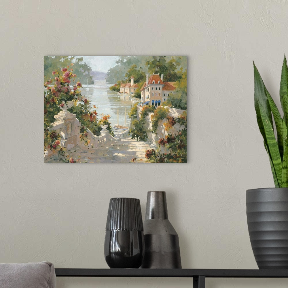 Italian Harbor Wall Art | Great Big Canvas - Dynamic