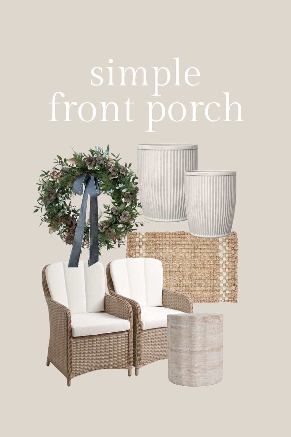 Simple Spring front porch. 

#LTKHome #LTKSeasonal