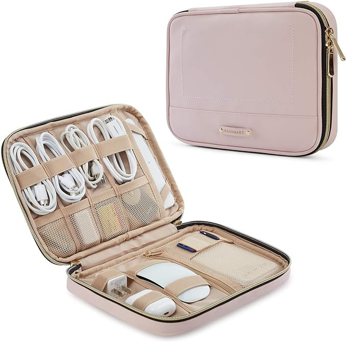 BAGSMART Electronic Organizer, Large Travel Cable Bag,Cord Organizer Bag,Electronics Accessories ... | Amazon (US)