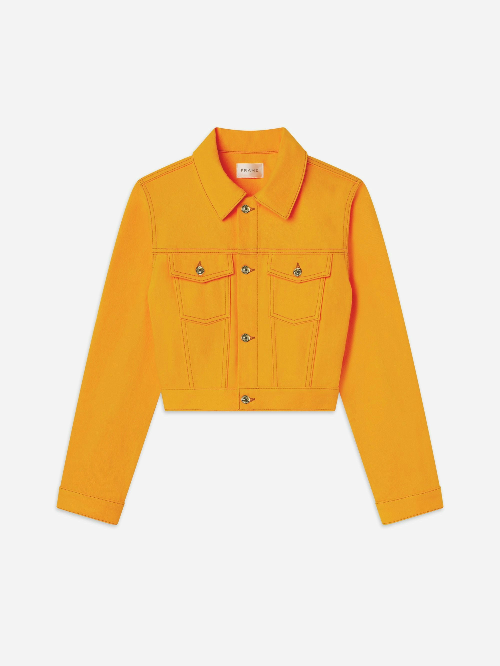 The Tailored Denim Jacket -- Marigold | Frame Denim