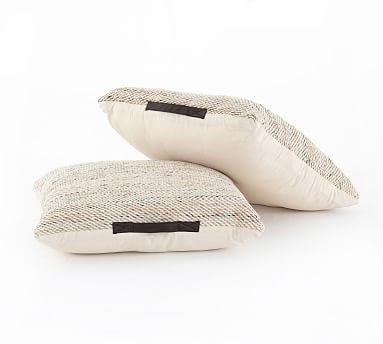 Noyer Handwoven Textured Floor Cushion - Set of 2 | Pottery Barn (US)