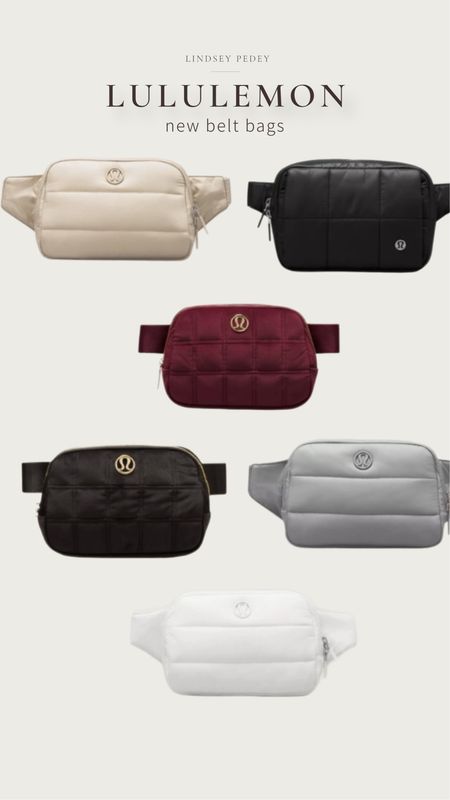 New Lululemon belt bags just dropped! These would make an awesome gift!

Belt bag, Lululemon, quilted, grid, puffer, fanny, pack, gift, guide, gifts for her, gifts for him, gifts for teens, gifts for tweens, Christmas gifts, holiday, winter, bag 

#LTKGiftGuide #LTKHoliday #LTKfindsunder100