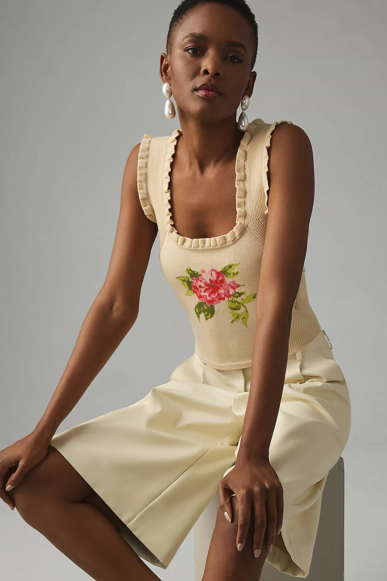 By Anthropologie Bow-Back Sweater Tank | Anthropologie (US)