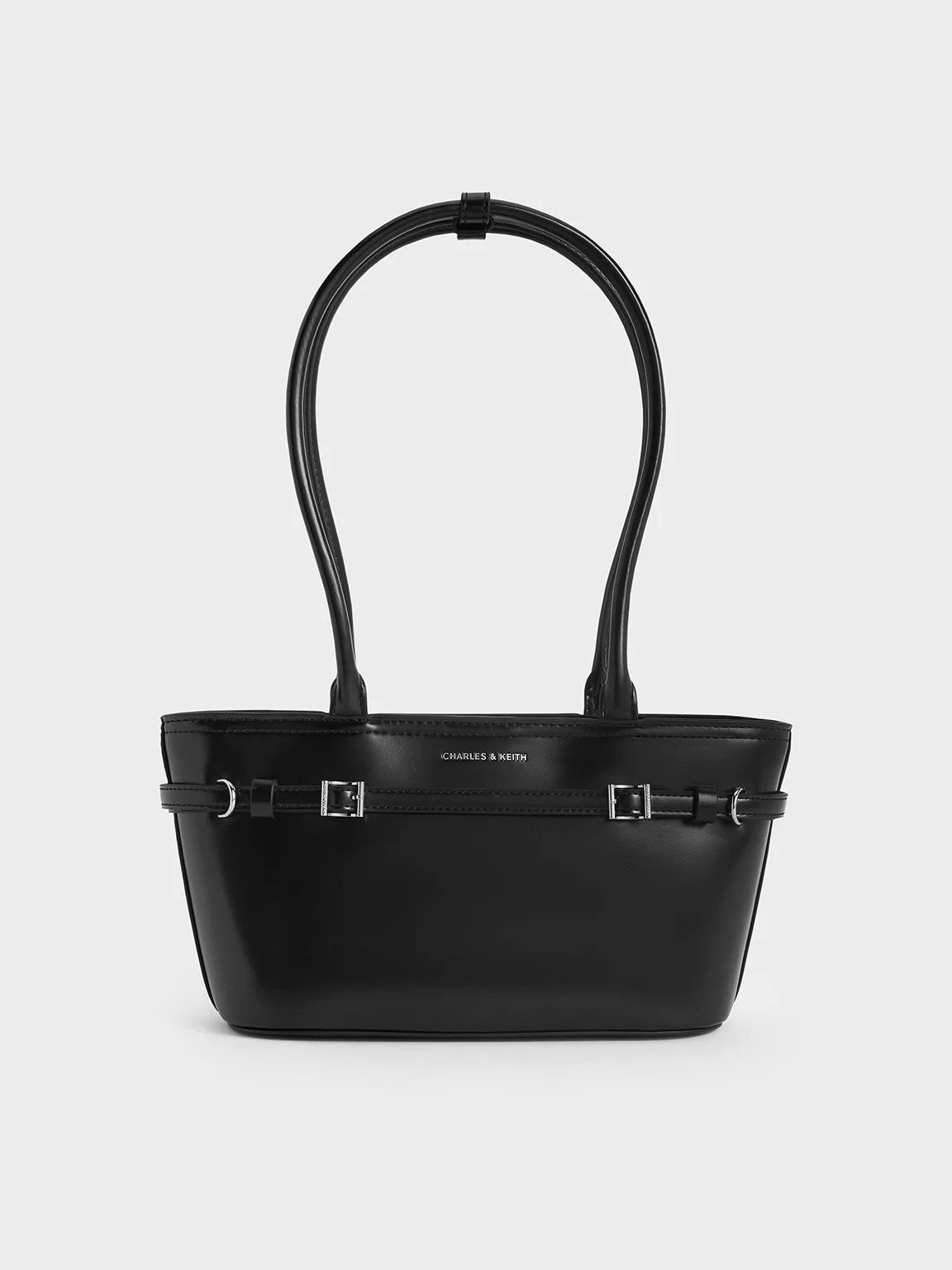 Sloane Elongated-Handle Shoulder Bag
    
         - Noir | Charles & Keith EU