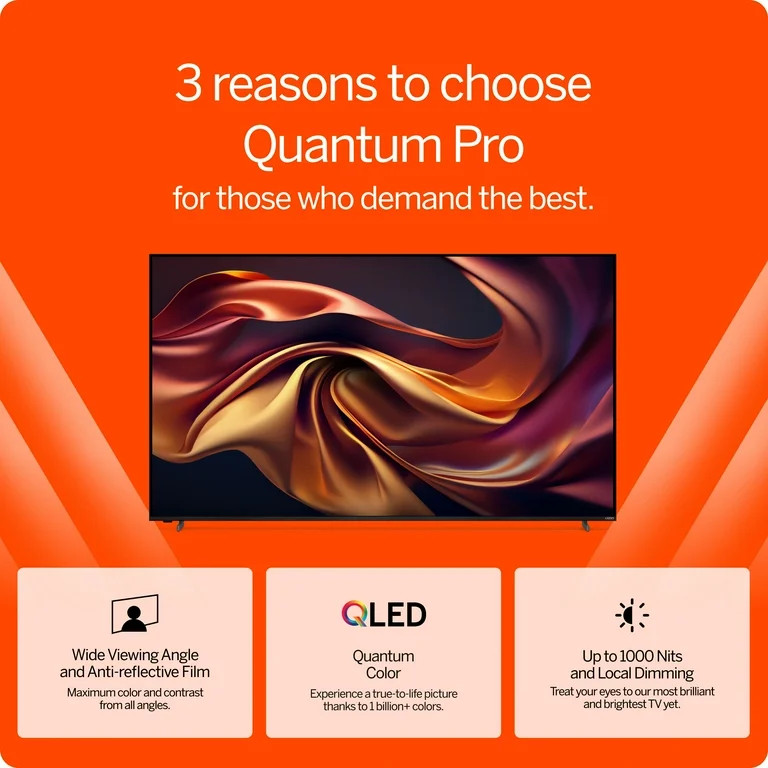 VIZIO 75" Class Quantum Pro 4K QLED HDR Smart TV (VQP75C-84) | Walmart (US)