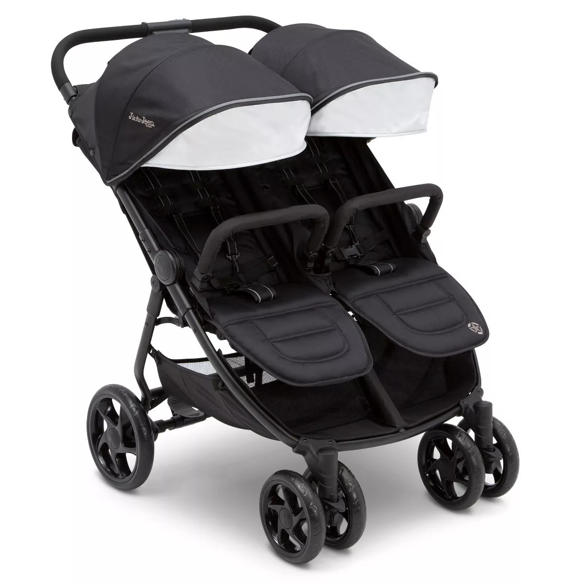 Jeep Destination Ultralight Side x Side Double Stroller by Delta Children - Midnight Black | Target
