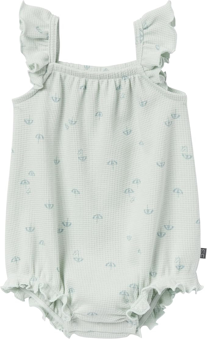 Modern Moments by Gerber Baby Girls Mini Flutter Sleeve Bubble Romper | Amazon (US)