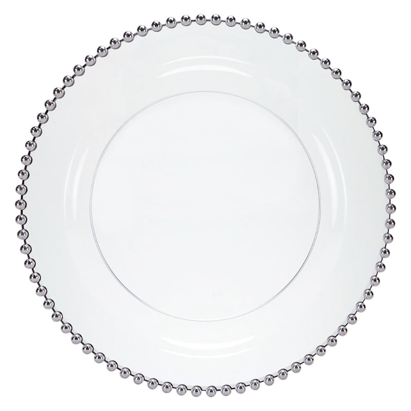 10-Count Beaded Dinner Plate, 10" | At Home