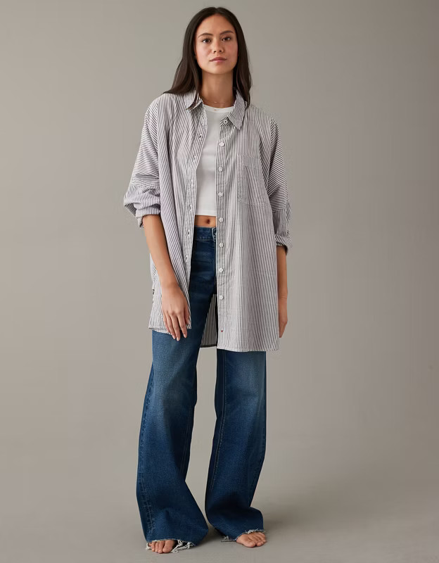 AE Go Big Oversized Shirt | American Eagle Outfitters (US & CA)