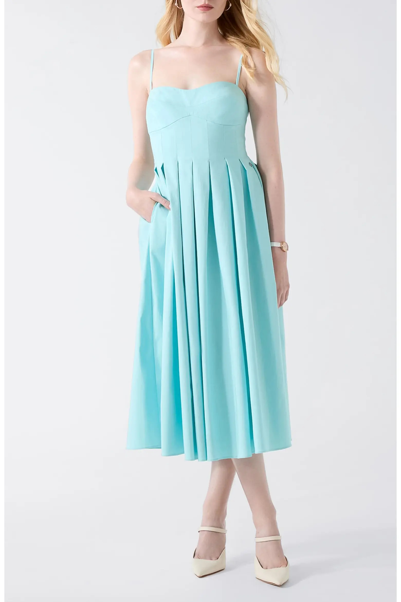 Bria Pleated Midi Dress (Women) | Nordstrom | Nordstrom