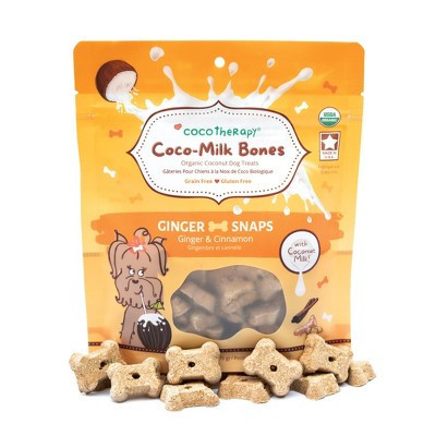CocoTherapy Coco-Milk Bones Ginger Snaps Biscuit - Organic Coconut Treat for dogs (6 oz) | Target