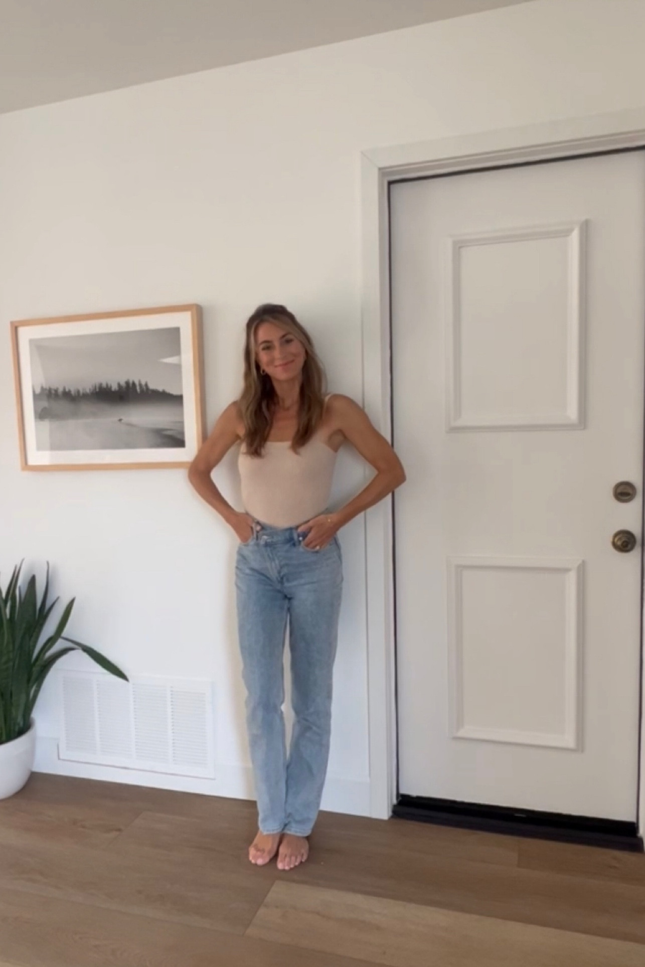 Abercrombie denim - Criss cross waistband jeans. Straight leg jeans. I’m wearing size 25R I’m 5’5 - and tank is lulus and I’m wearing size XS

#LTKFind #LTKSeasonal #LTKstyletip