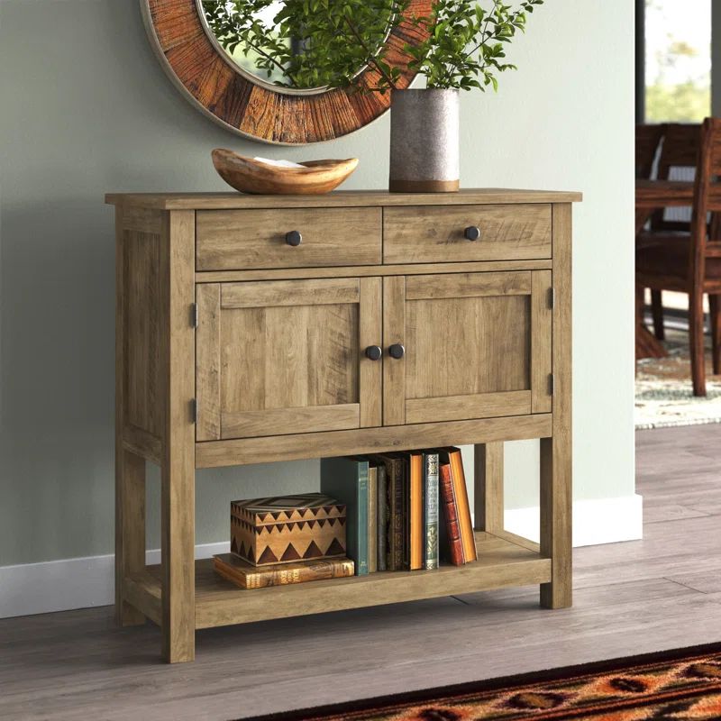 Garmon 35.4'' Console Table with Drawers and Cabinet | Wayfair North America