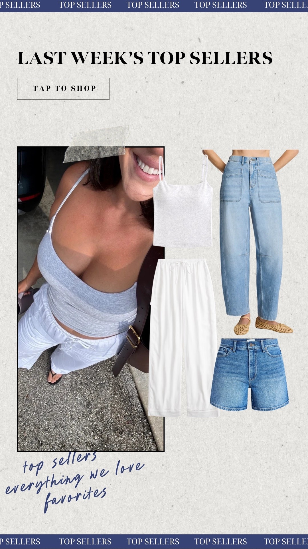 Last weeks top sellers! Bra free tank size M, linen pants size M, viral spanx sweat jeans size L (could do a M) & Walmart denim (runs small, size 12)! 

#LTKgrwm #LTKSeasonal #LTKootd