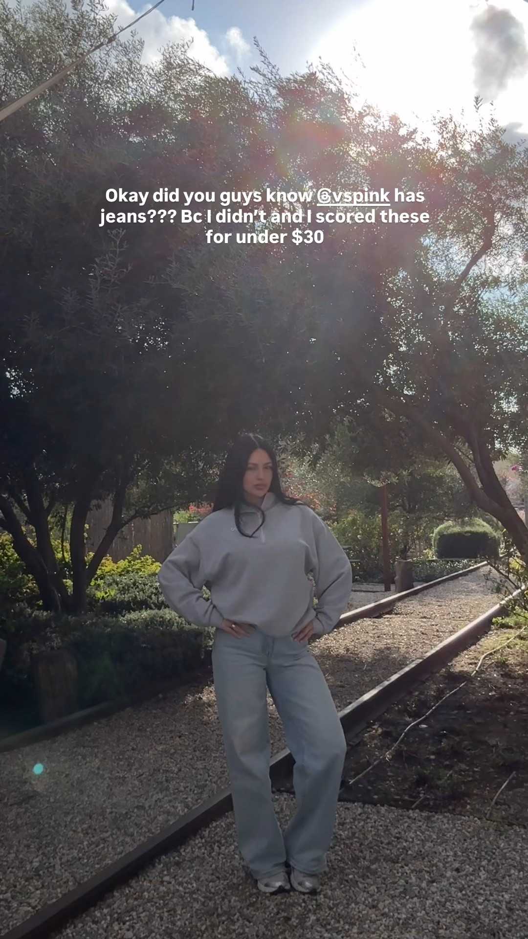 Wearing size small sweater and size 6 jeans ! @Alo Yoga @victoriassecret 

#LTKActive #LTKootd #LTKMidsize