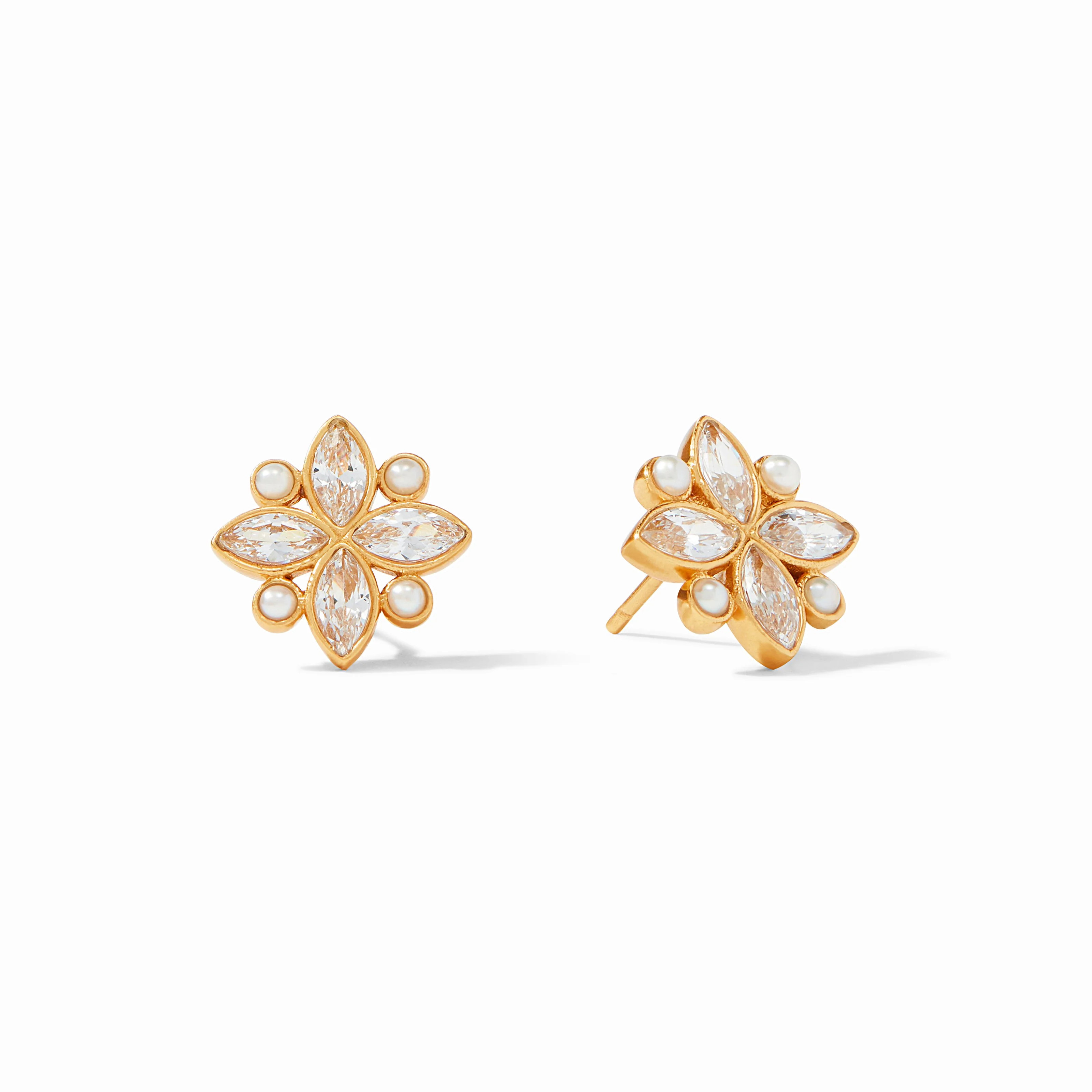 Charlotte Gold Stud Earrings | Julie Vos | Julie Vos