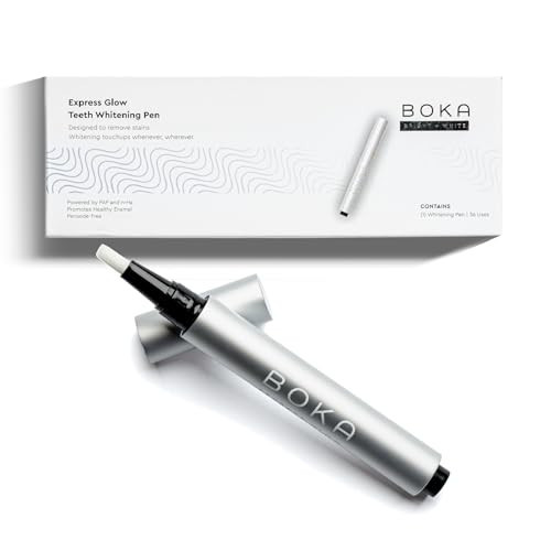 Boka Whitening Express Glow Teeth Whitening Pen - Powered by Pap & Nano-hydroxyapatite - 10 Shades Whiter Within 7 Days - Easy to Use, Whitener Appropriate for Sensitive Teeth | Amazon (US)
