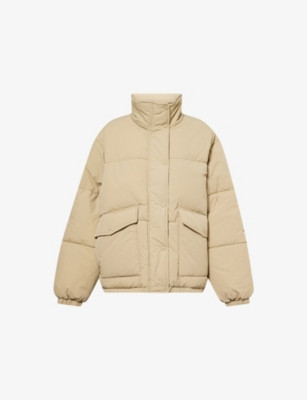 Funnel-Neck Long-Sleeves Shell Puffer Jacket | Selfridges