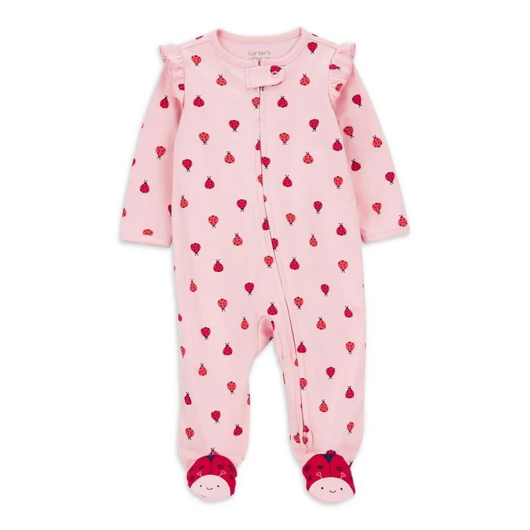 Carter's Child of Mine Baby Girl Sleep N Play, One-Piece, Sizes Preemie-6/9 Months | Walmart (US)