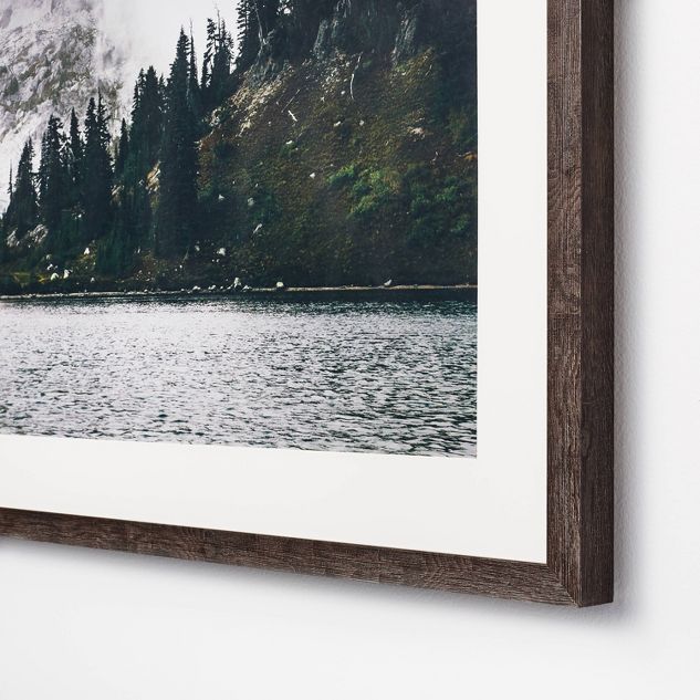 34" x22" Misty Mountain Lake Framed Under Plexi Poster Print - Threshold™ designed with Studio ... | Target