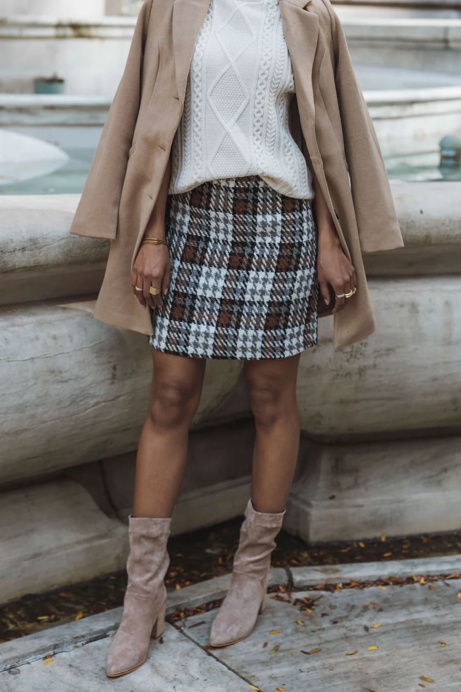 Vero Moda Kenso Plaid Skirt | Bohme