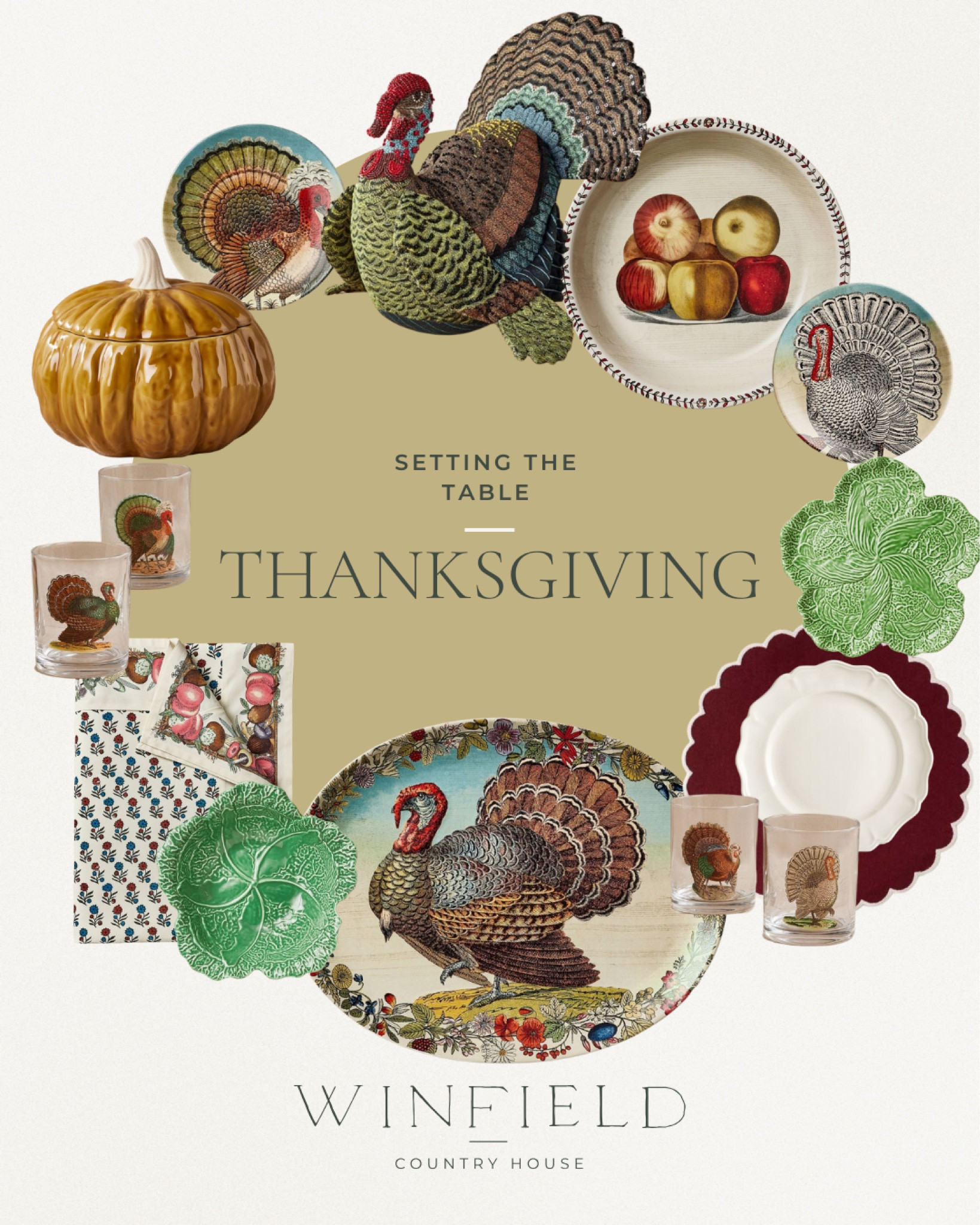 Thanksgiving table with the cutest old fashioned vibe. Lettuceware and turkeys, pumpkins and block print. Scalloped details- just adorable for thanksgiving or fall autumn table setting or harvest dinner  

#LTKHoliday #LTKhome #LTKSeasonal