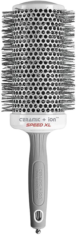 Olivia Garden Ceramic + Ion Speed XL Round Brush – 3 1/2" Extra-Long Thermal Barrel – Fast-Dr... | Amazon (US)